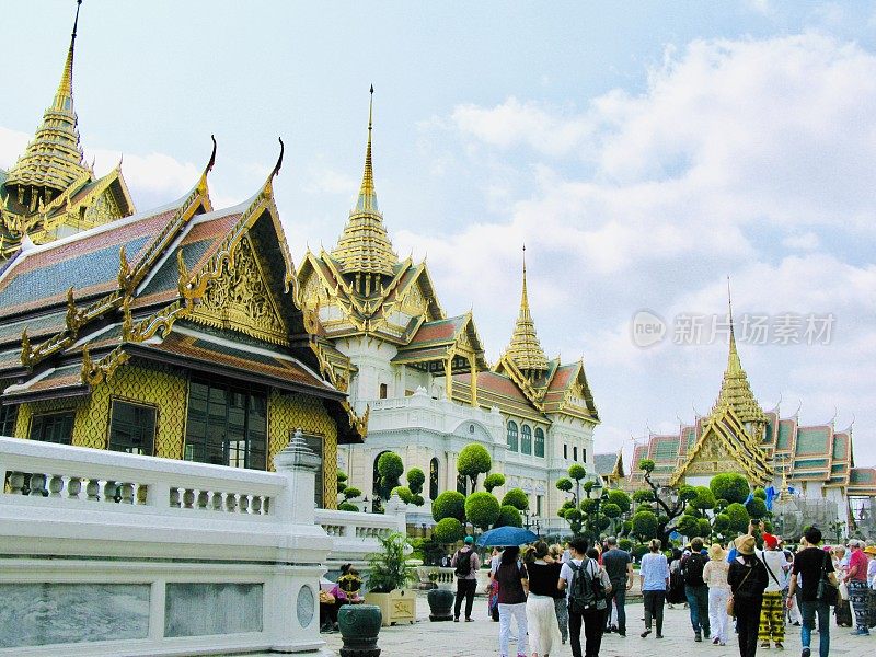 Chakri Maha Prasat王座大厅在曼谷，泰国